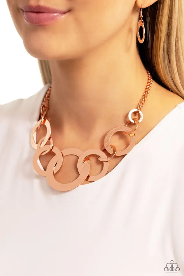 Paparazzi Jewelry Necklaces Paparazzi Necklace Uptown Links Copper