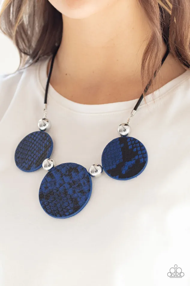 Paparazzi Jewelry Necklaces Paparazzi Necklace Viper Pit Blue