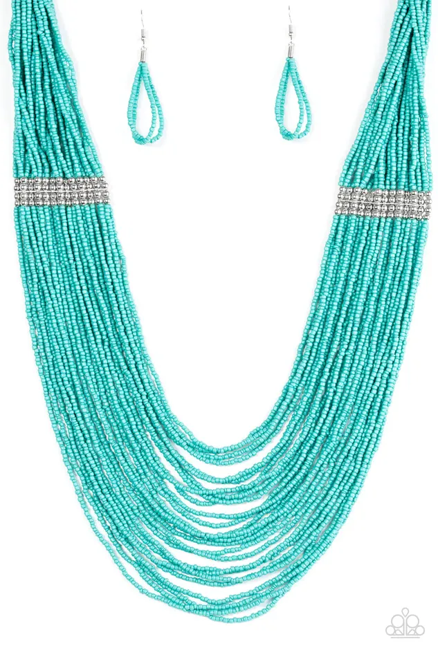 Paparazzi Jewelry Necklaces Paparazzi Necklace We Got The BEAD Blue