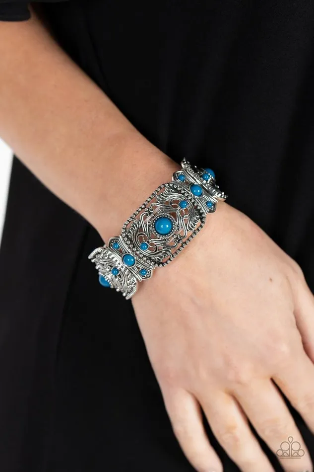 Paparazzi Jewelry Paparazzi Bracelet Going Going GONDOLA Blue Bracelets