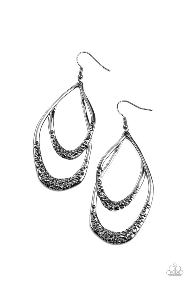Paparazzi Jewelry Paparazzi Earring Beyond Your GLEAMS Black Earrings Paparazzi Jewelry Paparazzi Earring Beyond Your GLEAMS Black Earrings