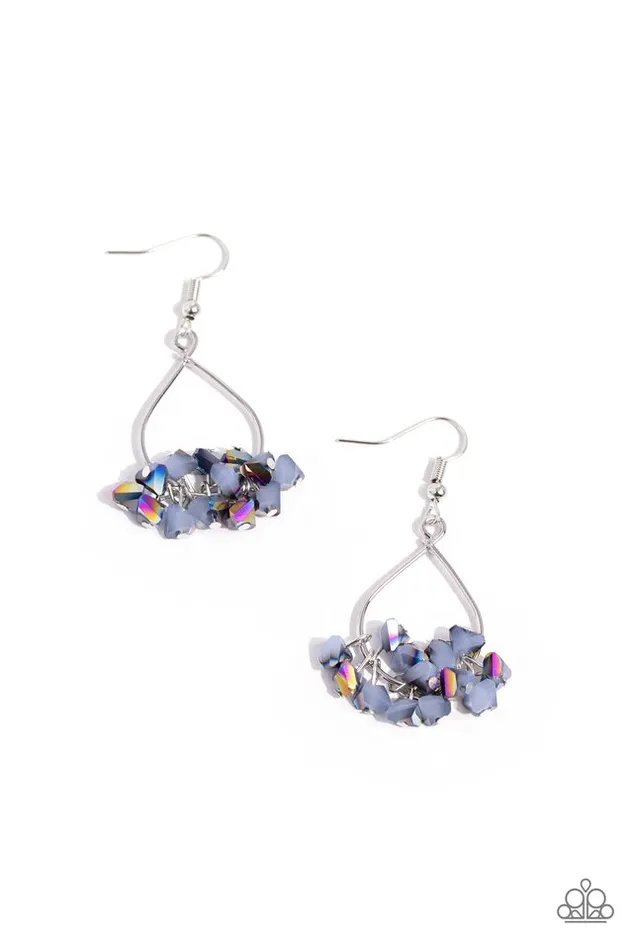 Paparazzi Jewelry Paparazzi Earring Charm of the Century Blue Earrings Paparazzi Jewelry Paparazzi Earring Charm of the Century Blue Earrings