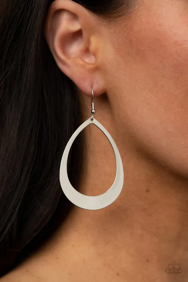 Paparazzi Jewelry Paparazzi Earring Fierce Fundamentals Silver Earrings