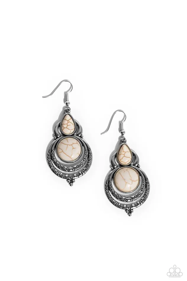 Paparazzi Jewelry Paparazzi Earring Sonoran Song White Earrings Paparazzi Jewelry Paparazzi Earring Sonoran Song White Earrings