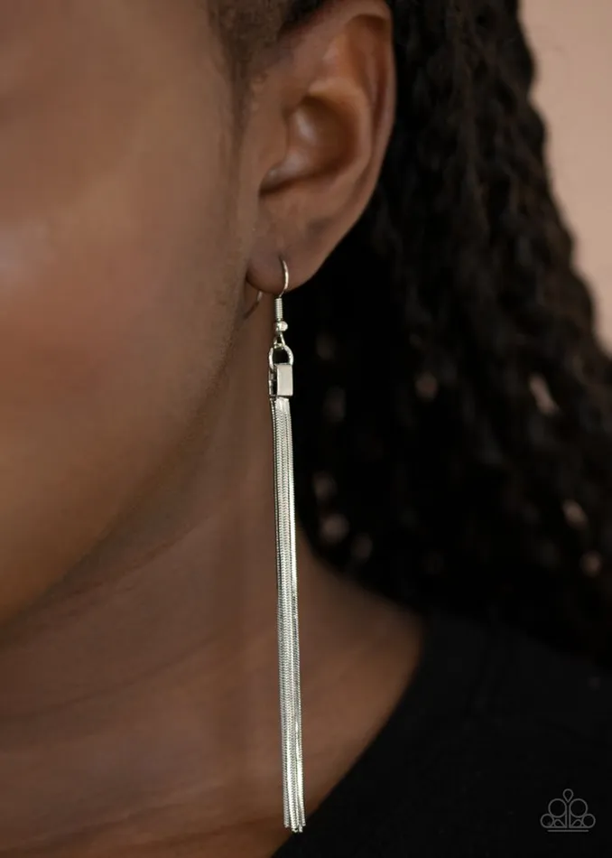 Paparazzi Jewelry Paparazzi Earring Swing Into Action Silver Earrings