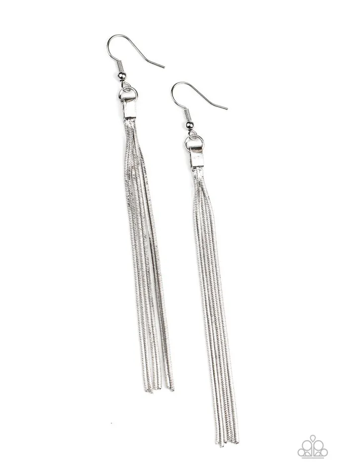 Paparazzi Jewelry Paparazzi Earring Swing Into Action Silver Earrings Paparazzi Jewelry Paparazzi Earring Swing Into Action Silver Earrings