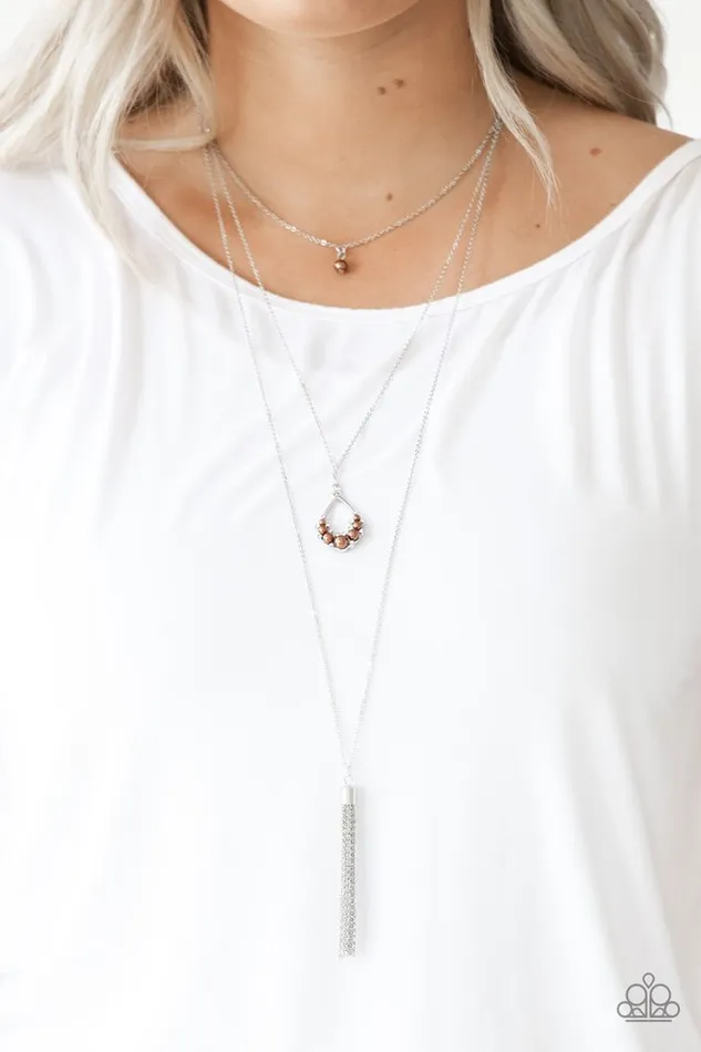 Paparazzi Jewelry Paparazzi Necklace Be Fancy Brown Necklaces