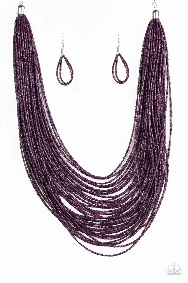 Paparazzi Jewelry Paparazzi Necklace Ice Storm Purple Necklaces