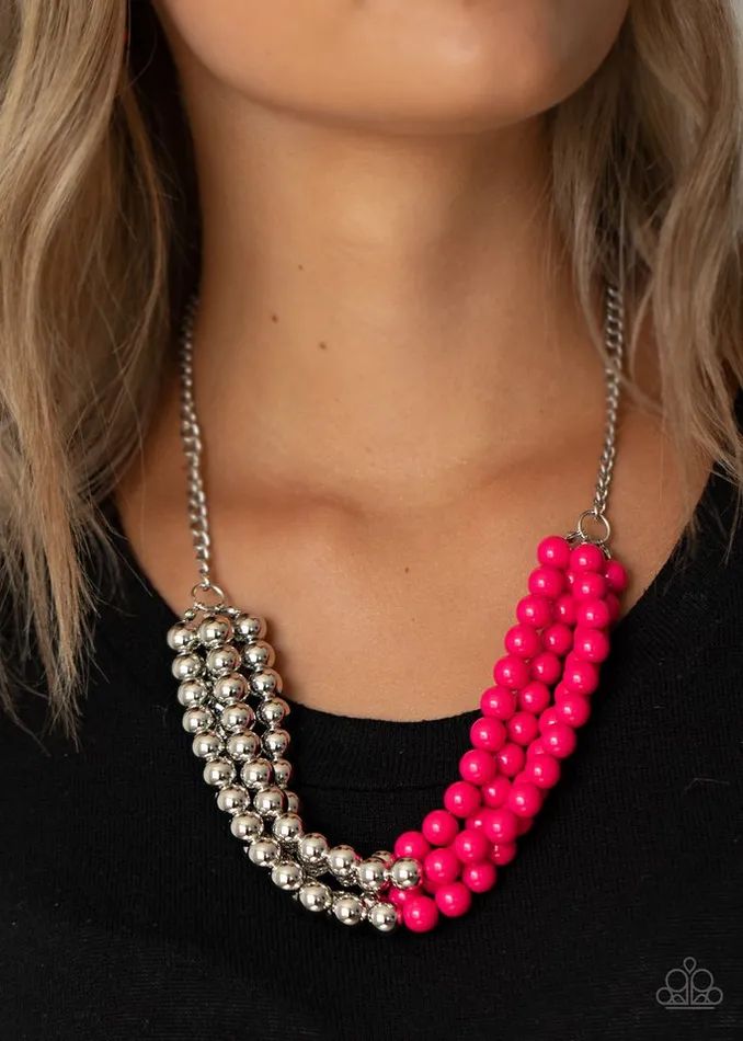 Paparazzi Jewelry Paparazzi Necklace Layer After Layer Pink Necklaces