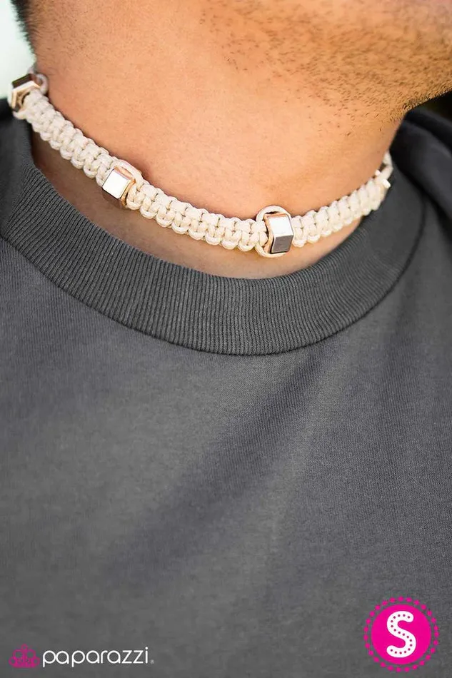 Paparazzi Jewelry Paparazzi Necklace Lets Bolt White Necklaces