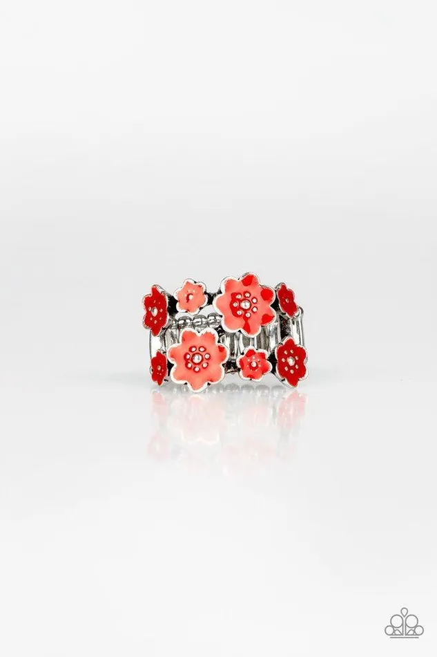 Paparazzi Jewelry Paparazzi Ring Floral Crowns Red Rings