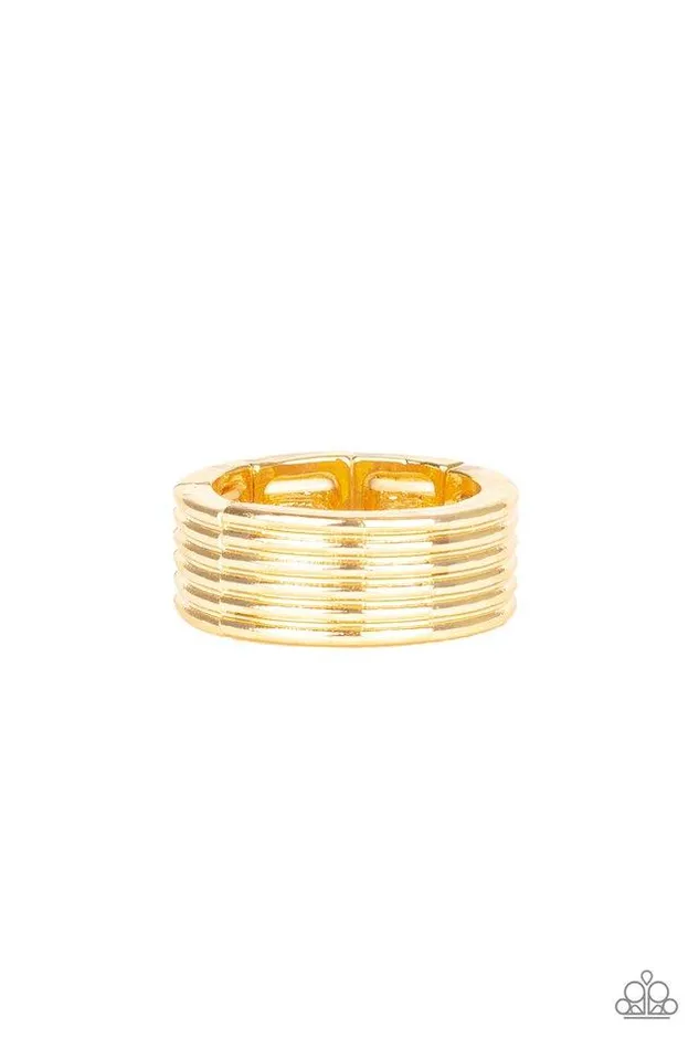 Paparazzi Jewelry Rings Paparazzi Ring A Mans Man Gold