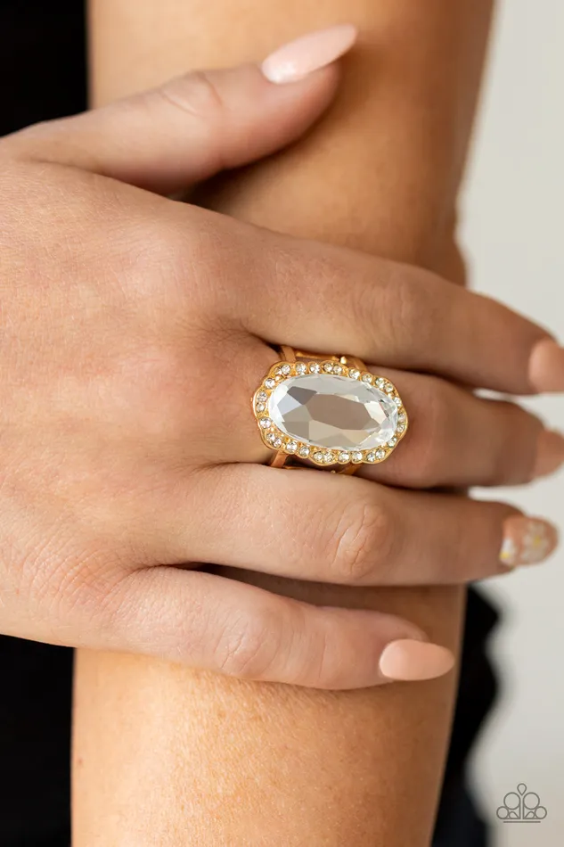 Paparazzi Jewelry Rings Paparazzi Ring BLING to Heel Gold
