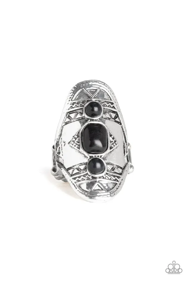 Paparazzi Jewelry Rings Paparazzi Ring Desert Paint Black Paparazzi Jewelry Rings Paparazzi Ring Desert Paint Black