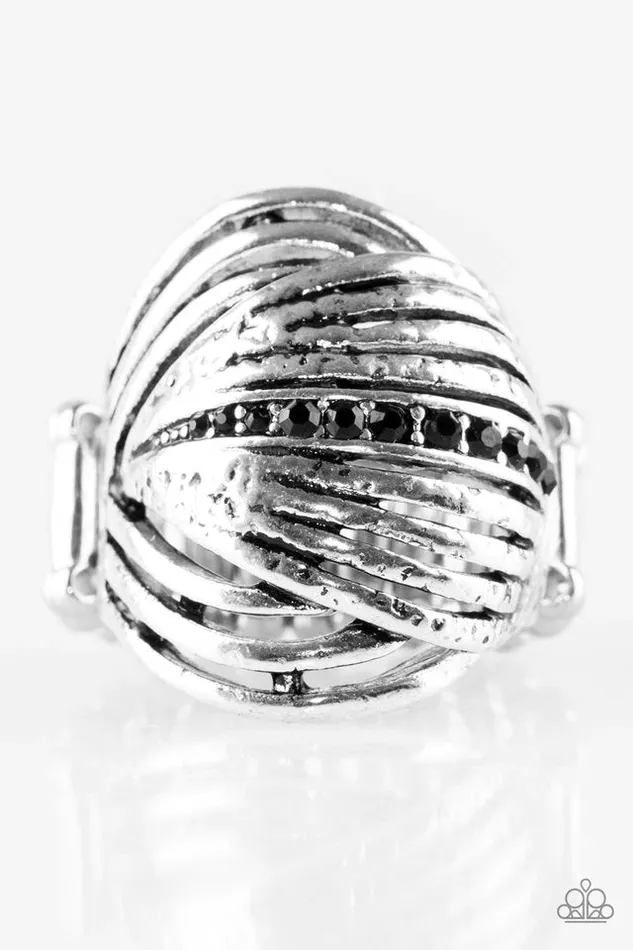 Paparazzi Jewelry Rings Paparazzi Ring Glitter Tracker Black