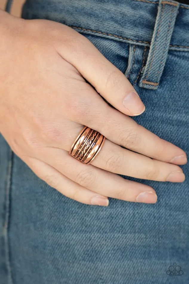 Paparazzi Jewelry Rings Paparazzi Ring Let It LAYER Copper