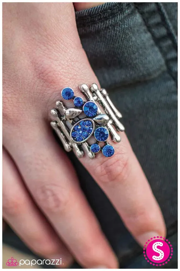 Paparazzi Jewelry Rings Paparazzi Ring Organized Chaos Blue