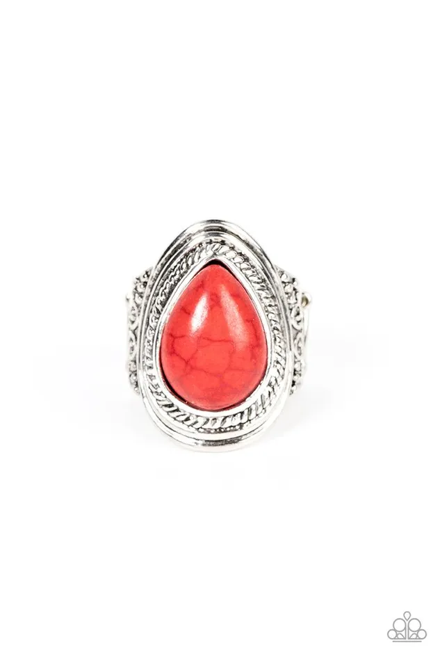 Paparazzi Jewelry Rings Paparazzi Ring Saguaro Scene Red Paparazzi Jewelry Rings Paparazzi Ring Saguaro Scene Red