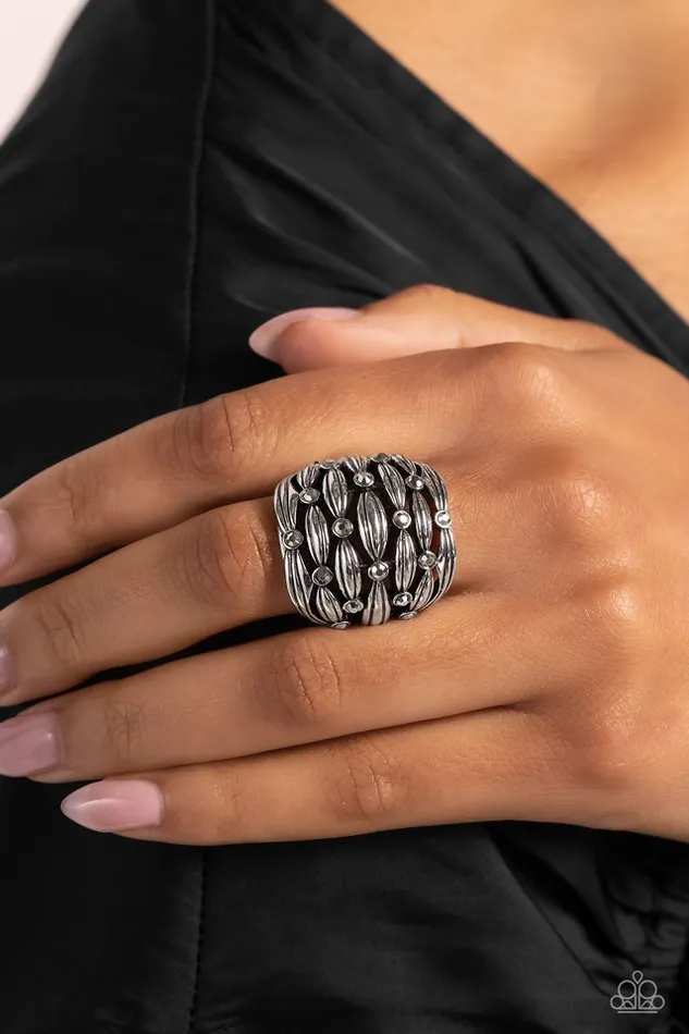 Paparazzi Jewelry Rings Paparazzi Ring Steadfast Stack Silver