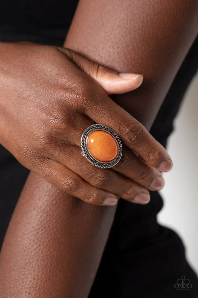 Paparazzi Jewelry Rings Paparazzi Ring Stone Terrarium Orange