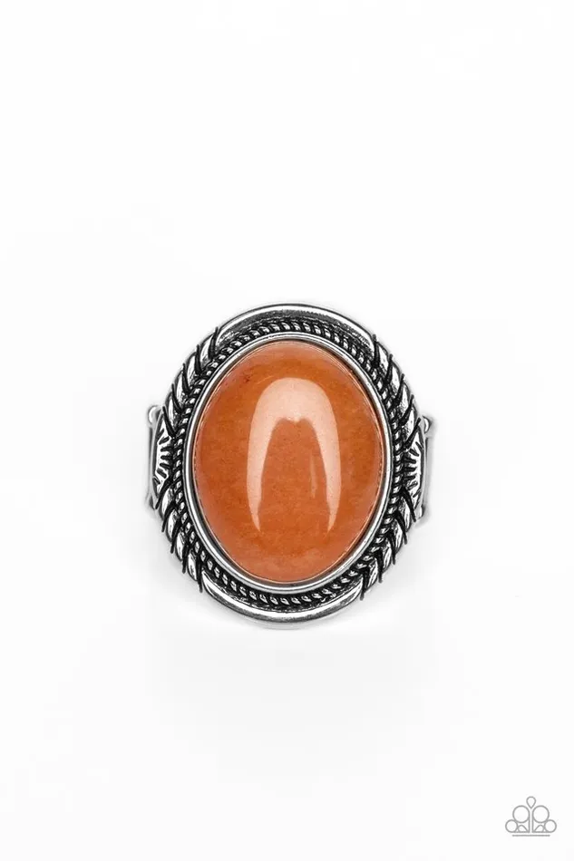 Paparazzi Jewelry Rings Paparazzi Ring Stone Terrarium Orange Paparazzi Jewelry Rings Paparazzi Ring Stone Terrarium Orange