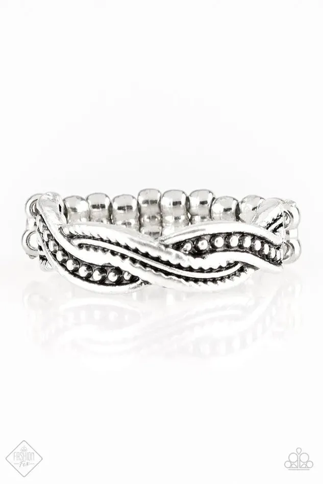 Paparazzi Jewelry Rings Paparazzi Ring Texture Tango Silver
