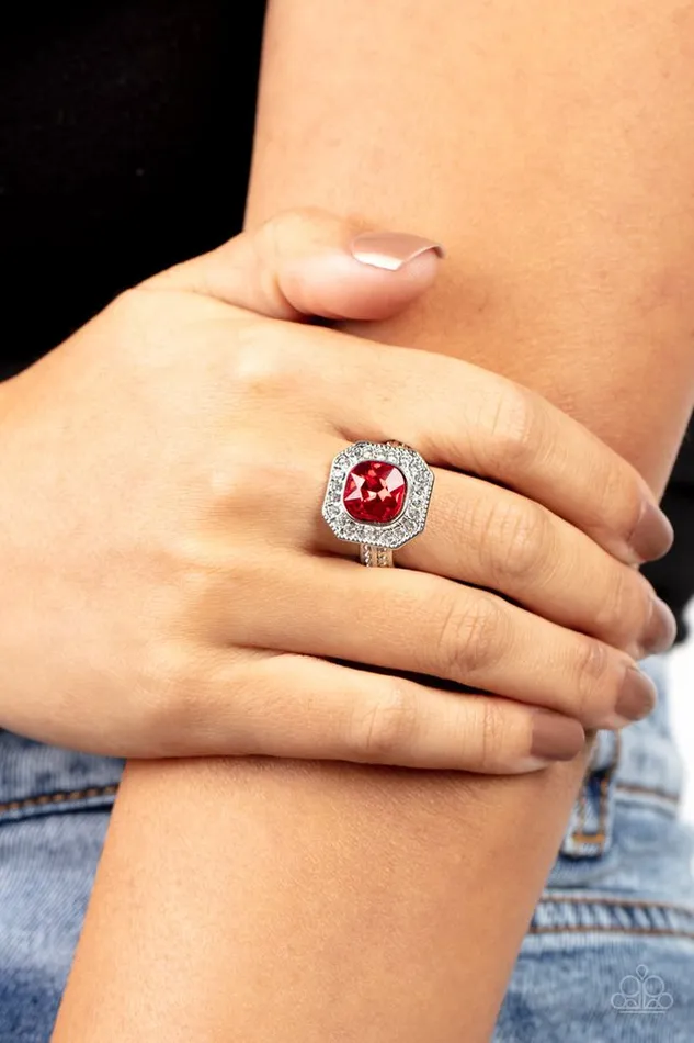 Paparazzi Jewelry Rings Paparazzi Ring Title Match Red