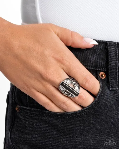 Paparazzi Jewelry Rings Paparazzi Ring Tropical Theme Black