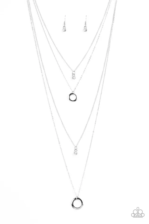 Paparazzi Necklace All About Elegance White Paparazzi Jewelry Necklaces