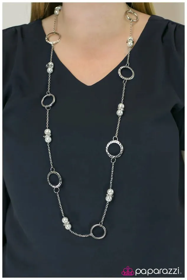 Paparazzi Necklace Call Me Irresistible White Paparazzi Jewelry Necklaces