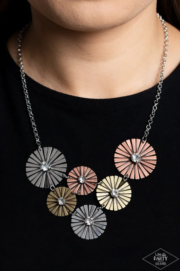 Paparazzi Necklace Flauntable Fanfare Multi Paparazzi Jewelry Necklaces