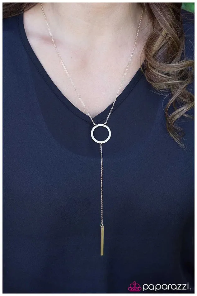 Paparazzi Necklace High and Mighty Gold Paparazzi Jewelry Necklaces