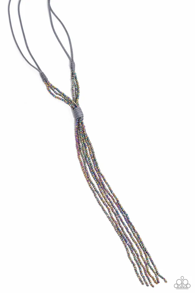 Paparazzi Necklace Knotted Karma Silver Paparazzi Jewelry Necklaces