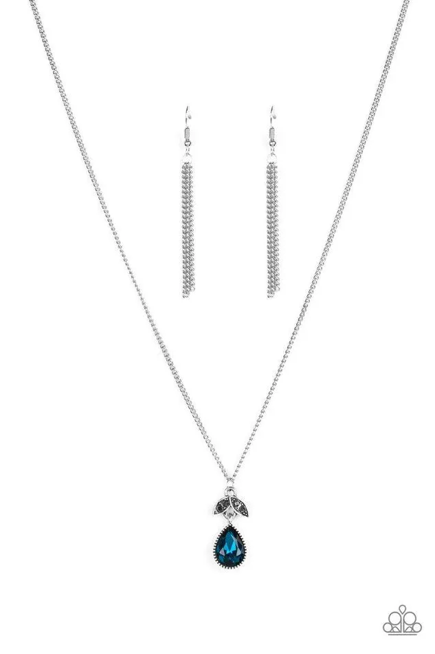Paparazzi Necklace Nice To Meet You Blue Paparazzi Jewelry Necklaces