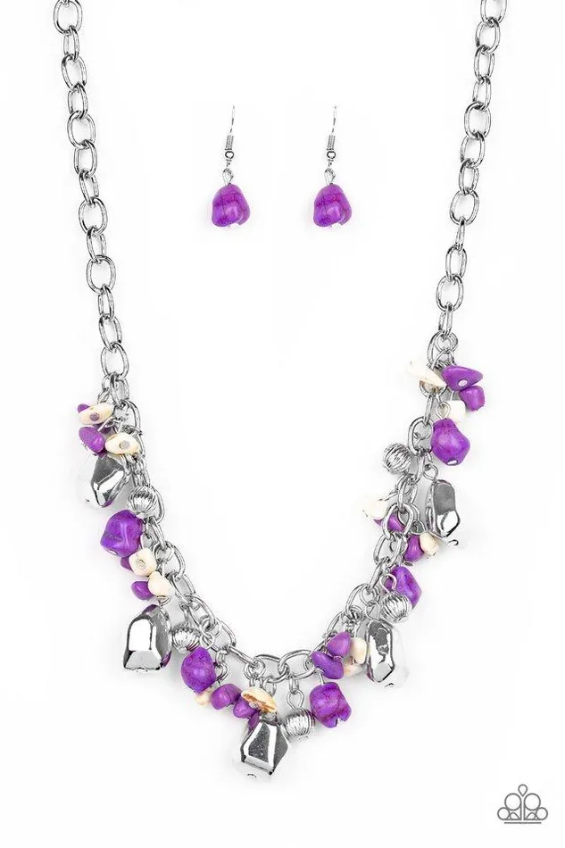 Paparazzi Necklace Quarry Trail Purple Paparazzi Jewelry Necklaces
