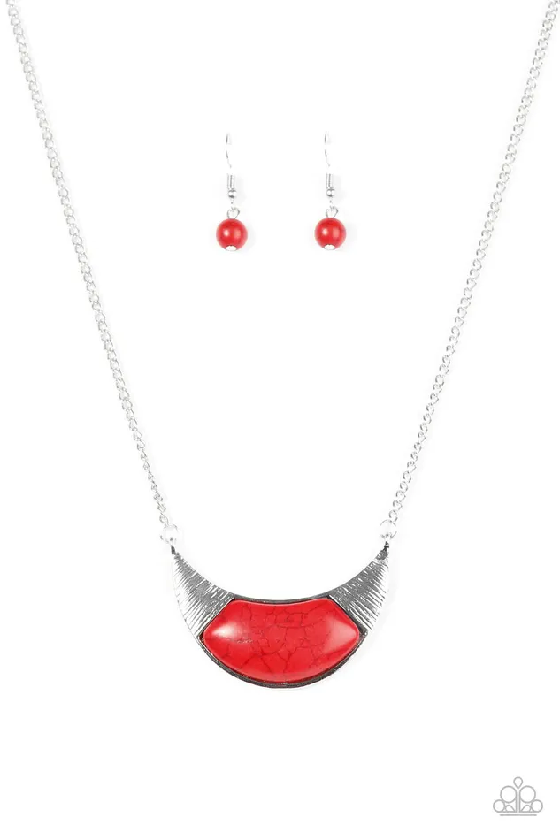 Paparazzi Necklace Run With The Pack Red Paparazzi Jewelry Necklaces