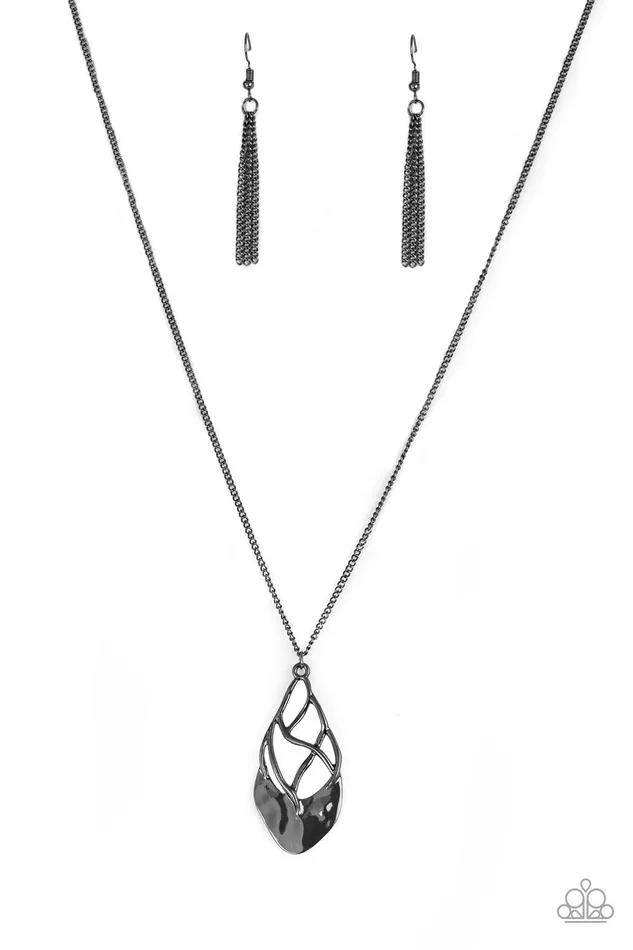 Paparazzi Necklace Swank Bank Black Paparazzi Jewelry Necklaces