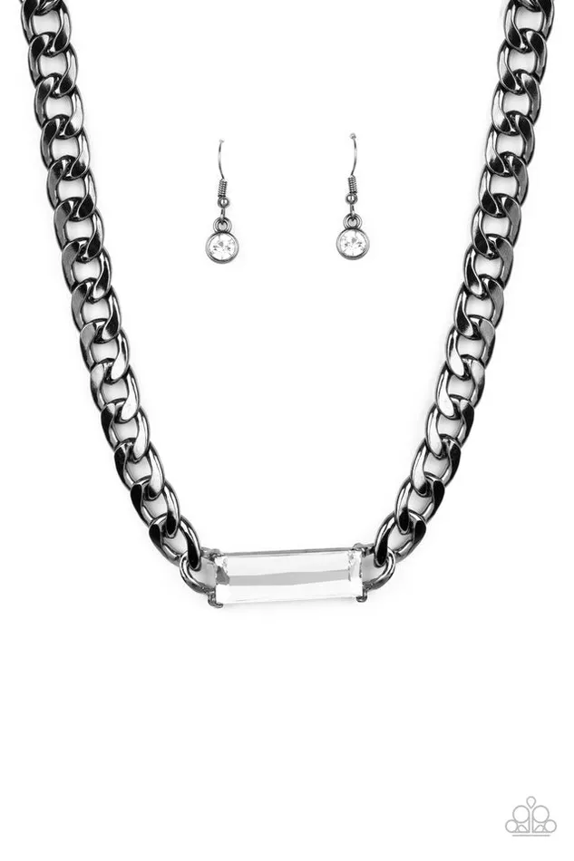Paparazzi Necklace Urban Royalty Black Paparazzi Jewelry Necklaces