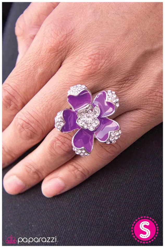 Paparazzi Ring Blooming Elegance Purple Paparazzi Jewelry Rings
