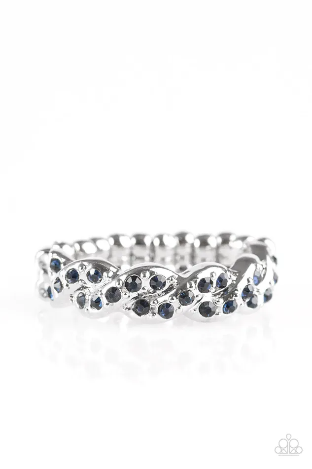 Paparazzi Ring Cold Hard Cash Blue Paparazzi Jewelry Rings