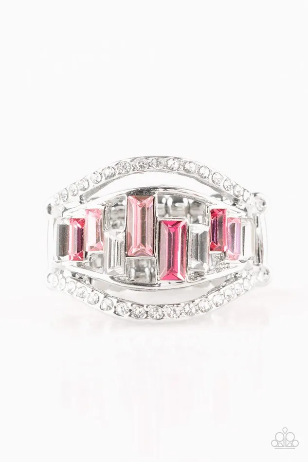 Paparazzi Ring Treasure Chest Charm Pink Paparazzi Jewelry Rings