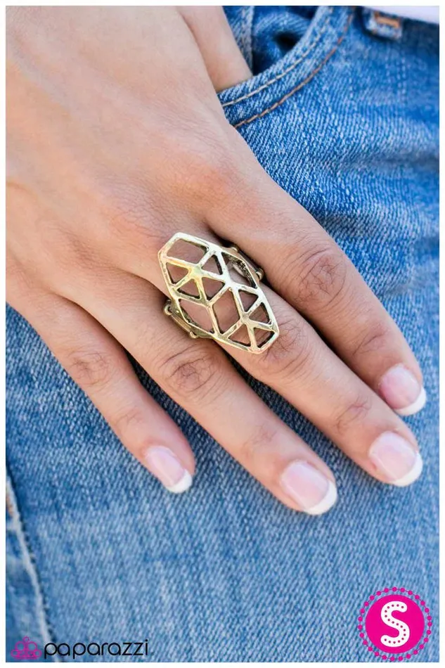 Paparazzi Ring Warrioress Brass Paparazzi Jewelry Rings