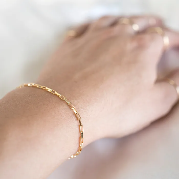 RG Bracelets Gold Filled Box Bracelet