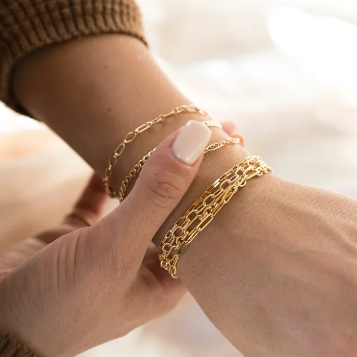 RG Bracelets Gold Filled Box Bracelet