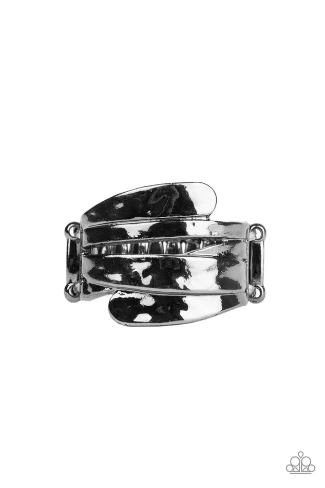Rings Paparazzi Jewelry Paparazzi Ring Behind The SHEEN Black