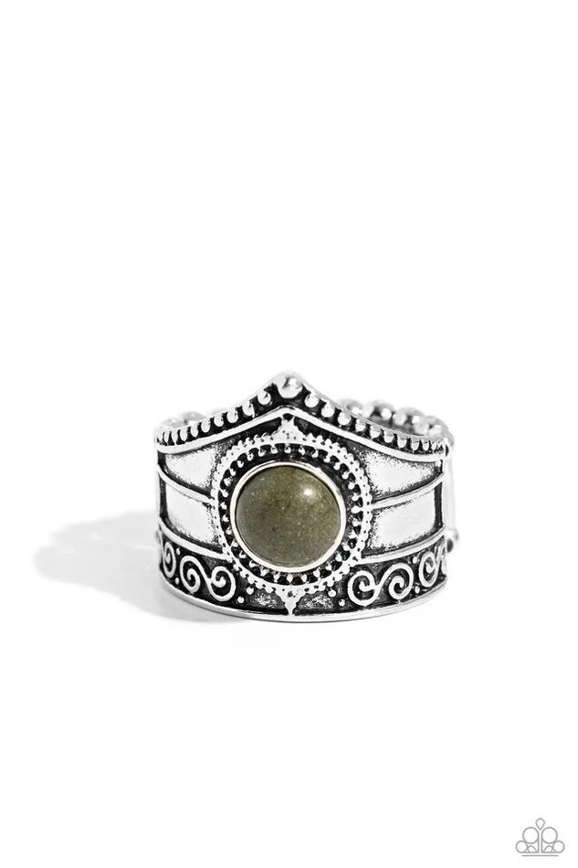 Rings Paparazzi Jewelry Paparazzi Ring Highland Plains Green Rings Paparazzi Jewelry Paparazzi Ring Highland Plains Green