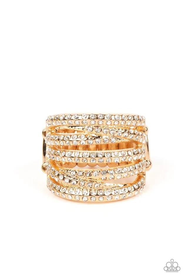 Rings Paparazzi Jewelry Paparazzi Ring KnockOut Opulence Gold Rings Paparazzi Jewelry Paparazzi Ring KnockOut Opulence Gold