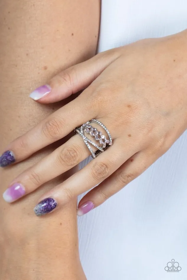Rings Paparazzi Jewelry Paparazzi Ring Lavishly Luminary Pink