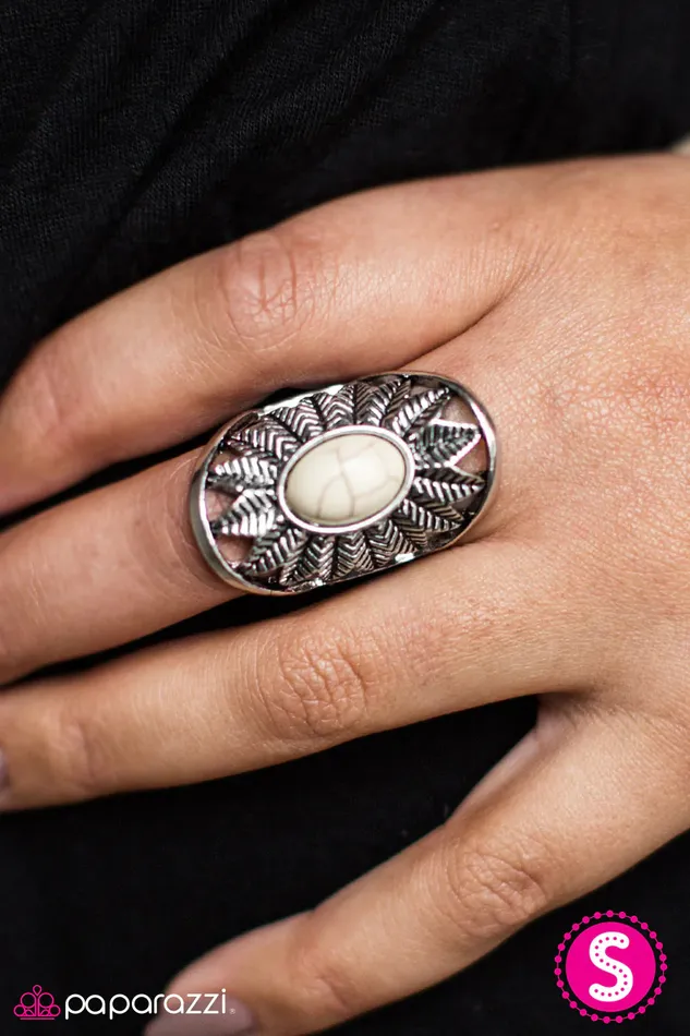 Rings Paparazzi Jewelry Paparazzi Ring Natural Habitat White