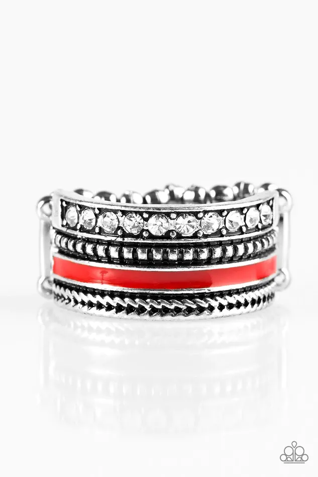 Rings Paparazzi Jewelry Paparazzi Ring One WILDLIFE To Live Red